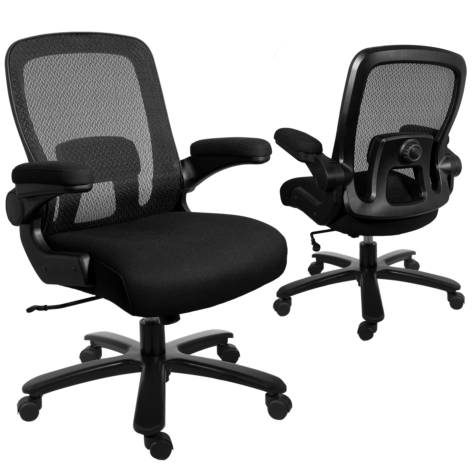 Homezeer Big and Tall Mesh Office Chair, Heavy Duty 500 lbs Wide Seat