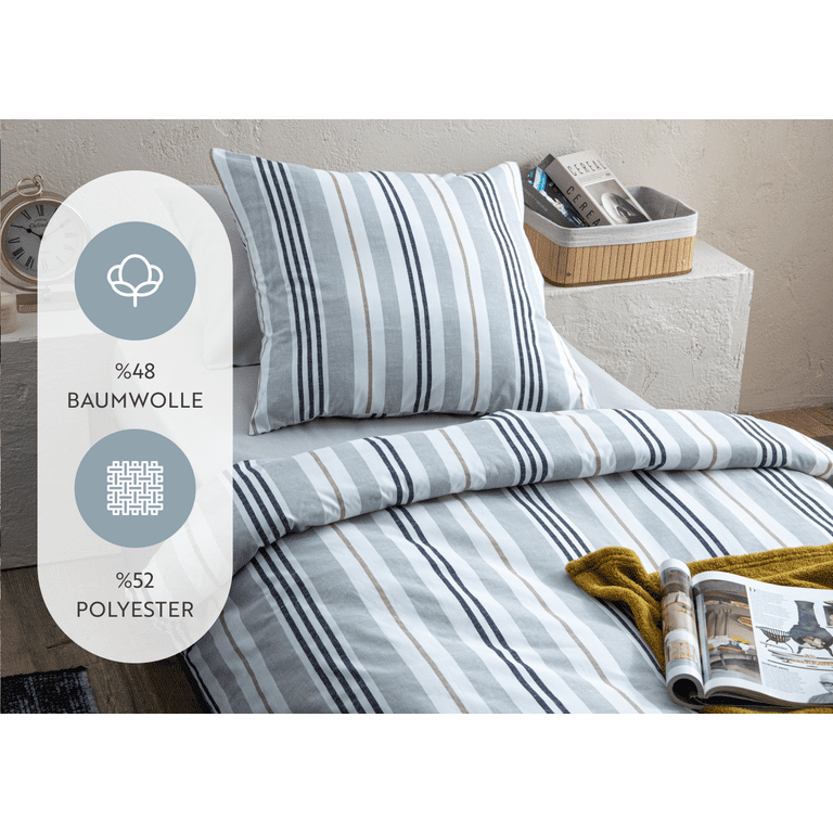 Duvet Cover 220x240 Gray And White Stripes Geometric Modern Microfiber Bed  Set With Zipper - Adult Bed Linen 2 Person With Pillowcase 65x65 Cm
