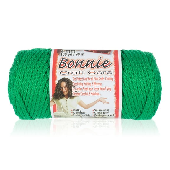 Craft County Bonnie Macrame Cord - 4mm - 100 yd Lengths - Various Colors