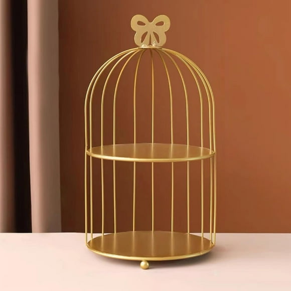 Bandeja de tocador con forma de jaula, organizador de baratijas, tocador, bandeja de Perfume, organizador de maquillaje cosmético, bandeja para Salvador organizador de cuidado de la piel