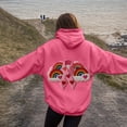 thumbnail image 2 of GEWSEY Women Cancer Hoodies Funny Ribbon Graphic Pullover Sweatshirts Long Sleeve Cancer Survivor Gifts Sweatshirt (Hot Pink, L), 2 of 5