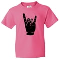 thumbnail image 3 of Inktastic Rocker Horns Youth T-Shirt, 3 of 5