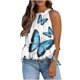 thumbnail image 2 of ICHUANYI Clearance Women's Fashion Printed Round-Neck Sling Vest T-Shirt Loose Top(Blue, L) ICHUANYI WER2023081506448, 2 of 5