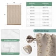 thumbnail image 6 of Pink Brown Floral Balloon Curtains 63 Inch Length for Living Room/Bedroom, Spring Flowers Rod Pocket Privacy Door Curtains Decorative Tie Up Shade for Window 52"x63", 6 of 8