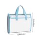 thumbnail image 3 of Carpeta portátil para documentos estilo acordeón con 13 compartimentos, bolsa organizadora de plástico impermeable para papeles A4, azul, verde, gris, 3 of 6