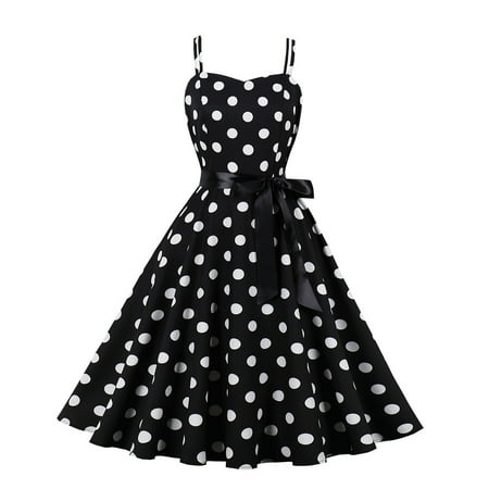 Girls Dresses Spring Summer Polka Dot Sleeveless Princess Kids Clothes