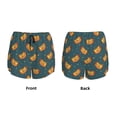 thumbnail image 3 of Rateoe Hot Dog 6 Printed 2 in 1 Women's Workout Shorts for Athletic Gym Running Shorts with Phone Pockets-Small, 3 of 7