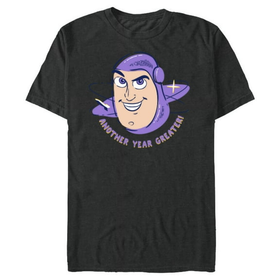 Toy Story Buzz Lightyear Another Year Greater - Short Sleeve Blended T-Shirt for Adults - Customized-Dark Heather