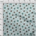 thumbnail image 2 of oneOone Cotton Jersey Sky Blue Fabric Geometric Sewing Material Print Fabric By The Yard 58 Inch Wide, 2 of 4