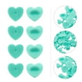 thumbnail image 4 of Heart Shape Pin Backs Rubber Clasps for Brooches 100 Pieces Green Color Ideal for DIY Crafts and, 4 of 8