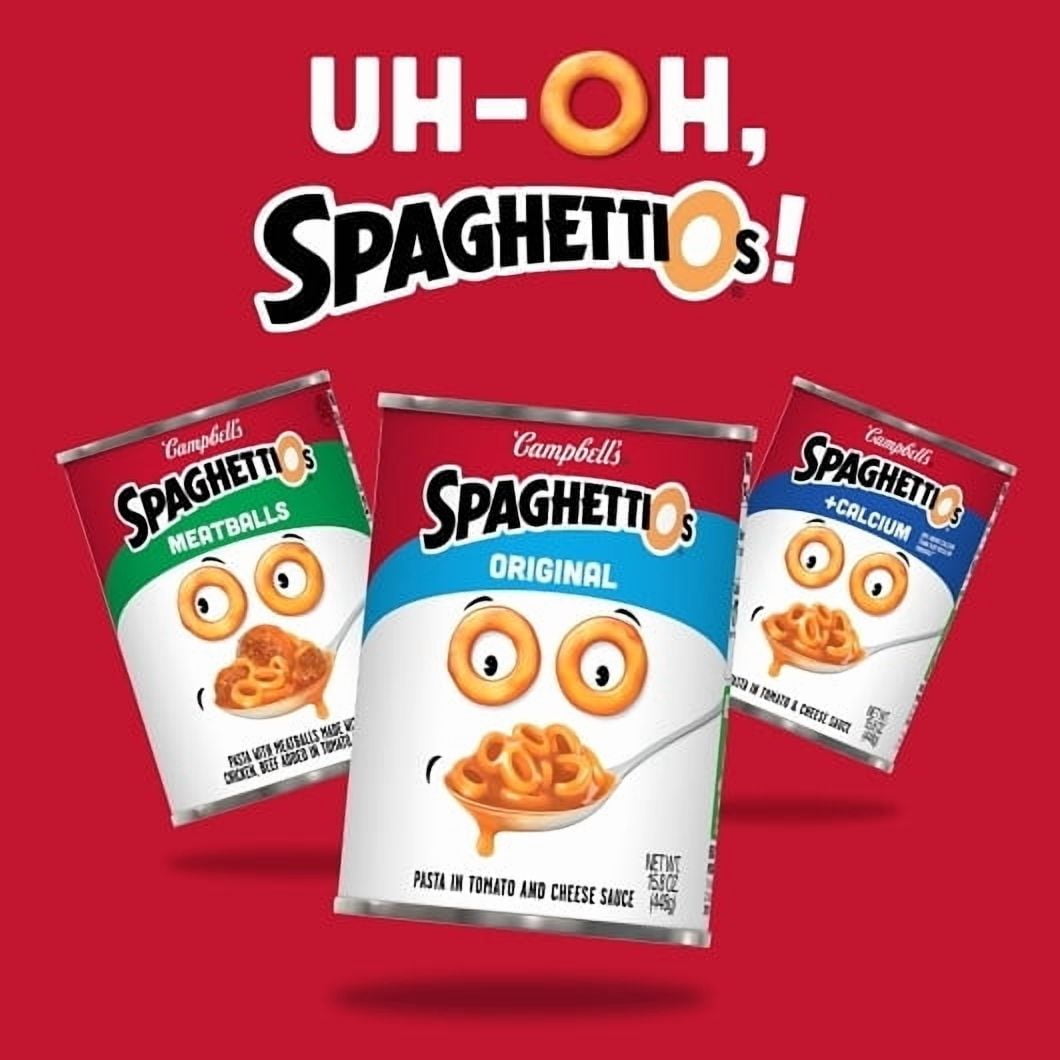 Campbells Spaghetti O s And Meatballs Pasta, 15.6 Ounces, 24 Per Case