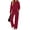 H-Red, variant on UVN Two Piece Sets for Women Fall Casual Lounge Outfits Long Sleeve Hoodies Tops and Cargo Pants Tracksuits with Pockets