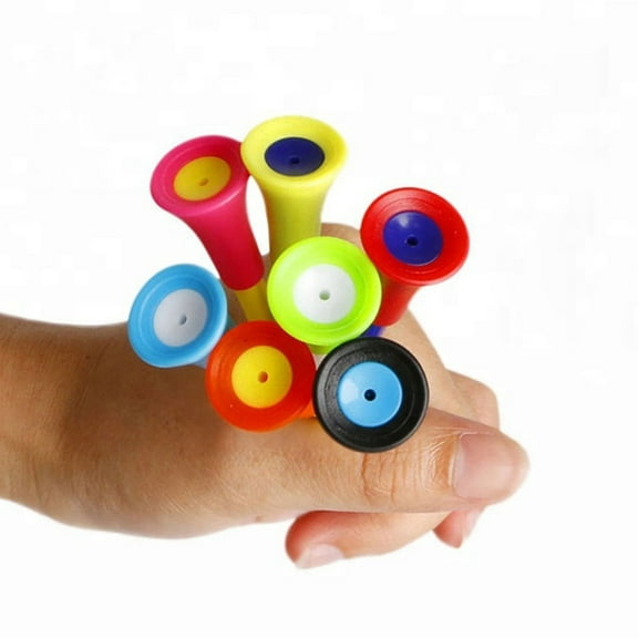 WHAMVOX Plastic Golf Tees Set of 15 Assorted Colors for Outdoor Practice