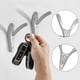 thumbnail image 3 of 6pcs Double Prong Coat Hooks - Wall Mounted Hooks with Minimalist Design, Solid Zinc Alloy, 3 of 3