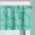 thumbnail image 3 of Ambesonne Teal Window Valance, Drawing, 54" X 18", White Teal, 3 of 5