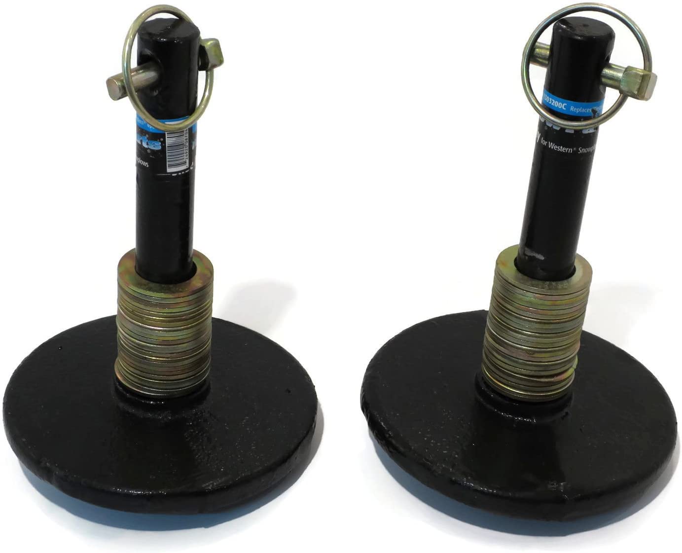 (2) Snow PLOW Shoe Skid Foot Assemblies for Western 49067 Meyer Boss