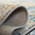 thumbnail image 6 of SAFAVIEH Madison Clyde Vintage Abstract Runner Rug, Grey/Blue, 2'2" x 6', 6 of 9