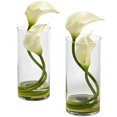thumbnail image 1 of Double Calla Lily avec Cylindre, Crème - Ensemble de 2, 1 of 1