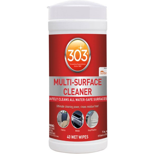 303 All Purpose Cleaner Wipes for Fabrics, Metals, Vinyl, and Plastic