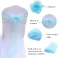 thumbnail image 4 of 10/50/100Pcs Organza Chair Sashes Knot Bands Chair Bows For for Wedding Party Banquet Event Country Wedding Chair Decoration, 4 of 6