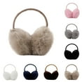 thumbnail image 4 of Lovskoo Woman's Winter Earmuffs Solid Color Cute Winter Ear Protection Keep Warm Ear Warmer Plush Earmuffs Navy, 4 of 4