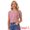 Red, variant on DARING DIVA Women's Gingham Top Peter Pan Collar Plaid Shirt XS Purple