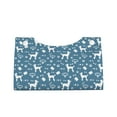 thumbnail image 2 of Goofa Poodle Dog Pattern Triangle Square Tissue Box Cover, Modern PVC Leathe Facial Paper Holder,Decorative Holder/Organizer for Bathroom Vanity Countertop, 2 of 9