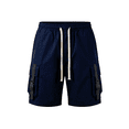 thumbnail image 2 of Men's Cargo Shorts Techwear Streetwear Casual Relaxed Fit Summer Tactical Shorts with Elastic Waist Drawstring and Buckle Pockets, 2 of 8