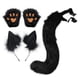 thumbnail image 3 of Tail Set Disfraz  Choker Lolita Gothic Set para Negro Hugo  Disfraces de cosplay de orejas de zorro, 3 of 6