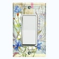 thumbnail image 1 of Metal Light Switch Plate Cover Floral Nature Postcard Newspaper Damask FLW091, 1 of 13