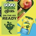 thumbnail image 2 of GoGo squeeZ No Sugar Added Blue Raspberry SlymeZ Fruit Gel On The Go, 3.5 oz (10 Pack), 2 of 9