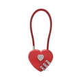thumbnail image 2 of Candado en forma de corazón Soledad Candado del corazón Rojo, 2 of 10