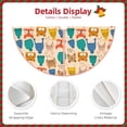 thumbnail image 3 of Sikiie Small Animals with Knit Hat Pattern Christmas Tree Skirt, Christmas Tree Decorations, Christmas Decor, Tree Mat Decoration(30-48IN)-48", 3 of 6