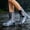 Gray, variant on Women's Transparent TPE Waterproof Shoe Covers Adjustable Buckle Non Slip Thick Sole Light Shades for City Daily Commutes Outdoor Rain Travel White 34
