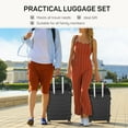 thumbnail image 5 of 24 Inch Luggage Suitcase, Hardside Expandable Rolling Suitcase with TSA Lock, , Checked-Medium Lightweight Luggage with Spinner Wheels, Black, 5 of 8