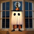 thumbnail image 1 of BELOVING Halloween Hanging Ghost Hat Light Creative Glowing Ghost for Patio Yard Tree Orange, 1 of 10