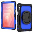 thumbnail image 2 of ELEHOLD Rugged Case for Samsung Galaxy Tab S11 2025,11-inch, Three-Layer Protection with Screen Protector Portable Folding Handle Grip 360° Rotating Kickstand Bracket Shockproof Cover,A, 2 of 8
