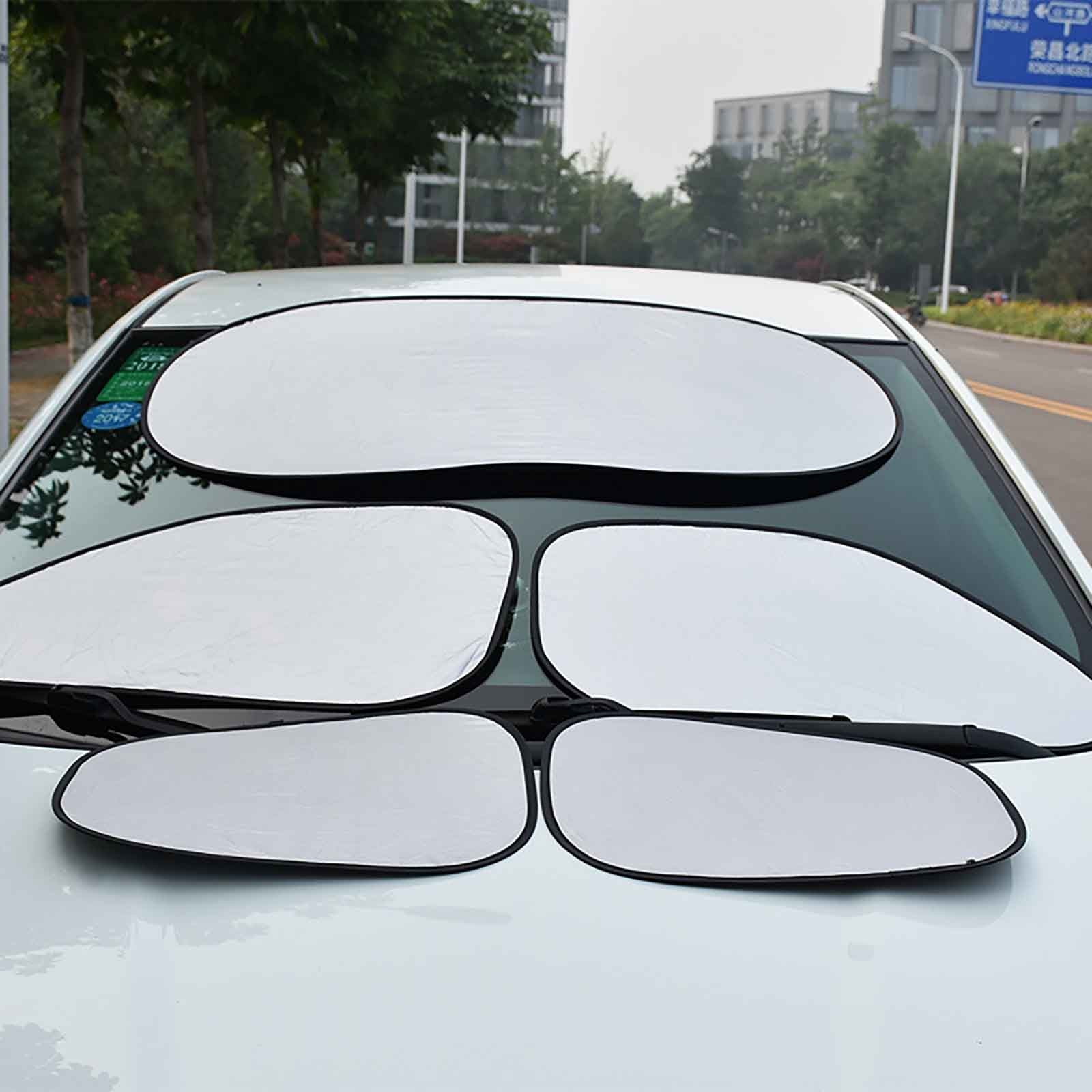 jsaierl Summer Car Sun Block Car Sun Block 6Piece Tape Sun Block Front