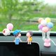 thumbnail image 2 of Lindos adornos de pareja, figuras de acción, globos para la decoración del tablero del automóvil, 2 of 4