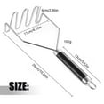 thumbnail image 3 of Alinnart Potato Masher Potato Masher Stainless Mashed Potatoes Masher Metal Wire Masher Kitchen Tool for Vegetable 10.24 Inch Cookware Set Frying Pan,Saucepan,Stock Pot,Nonstick Pan,Stainless Steel P, 3 of 7