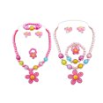 thumbnail image 1 of Shisuyan 2 Set Necklace Bracelet Ring Earring Kit Assorted Color Plastic Flowers for Kids Birthday Party, 1 of 8