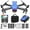 Blue_Free Size, variant on Gnmfd Drone with Dual 4K FPV Camera for Adults and Beginners, Foldable RC Quadcopter with Altitude Hold, Headless Mode, Trajectory Flight, Extra Battery, Outdoor Travel, Big Drones for Adults