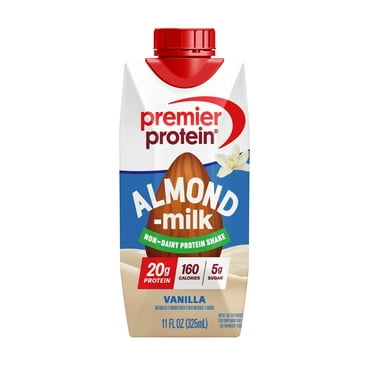 Premier Protein Almond Milk Shake, Vanilla, 20g Protein, 11 Fl Oz, 4 Ct