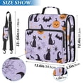 thumbnail image 2 of FORMRS Zipper Binder with Shoulder Strap 2-inch Ring 500 Sheet Capacity File Bag, Purple Halloween Pumpkin, 2 of 5