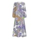 thumbnail image 3 of Gibobby Vestido Casual para Mujer Vestido a media pierna con botones y estampado floral de manga larga con cuello en V casual para mujer(Morado,M), 3 of 5