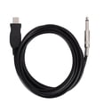 thumbnail image 1 of Stable Performance Guitar Computer Cable, Guitar Audio Cable, High Reliability Guitar USB Cable, Black Without Additional Drivers Black 300cm, 1 of 8
