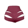 thumbnail image 4 of Endives Womens Fitness Short Stretch Hollow out Elastic High Waist Casual Shorts Hot Short Sport Yoga Short, 4 of 5