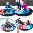 thumbnail image 5 of 47-Inch  Rocket Type  Winter Snow Tube for Sledding Heavy Duty, Inflatable Sled for Kids and Adults, Great for Winter Outdoor Sports, 5 of 7