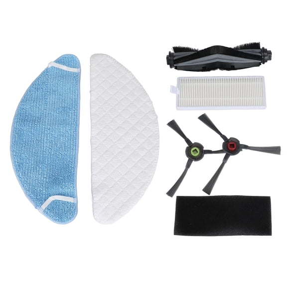 Qukaim Kit de rechange pour balai à franges lavable et jetable, brosse latérale, filtre pour Yeedi K650