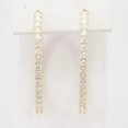 thumbnail image 2 of 3CT Round Cut Lab Created Diamond Inside-Out Hoop Earrings In 14K Yellow Gold Plated, 2 of 5